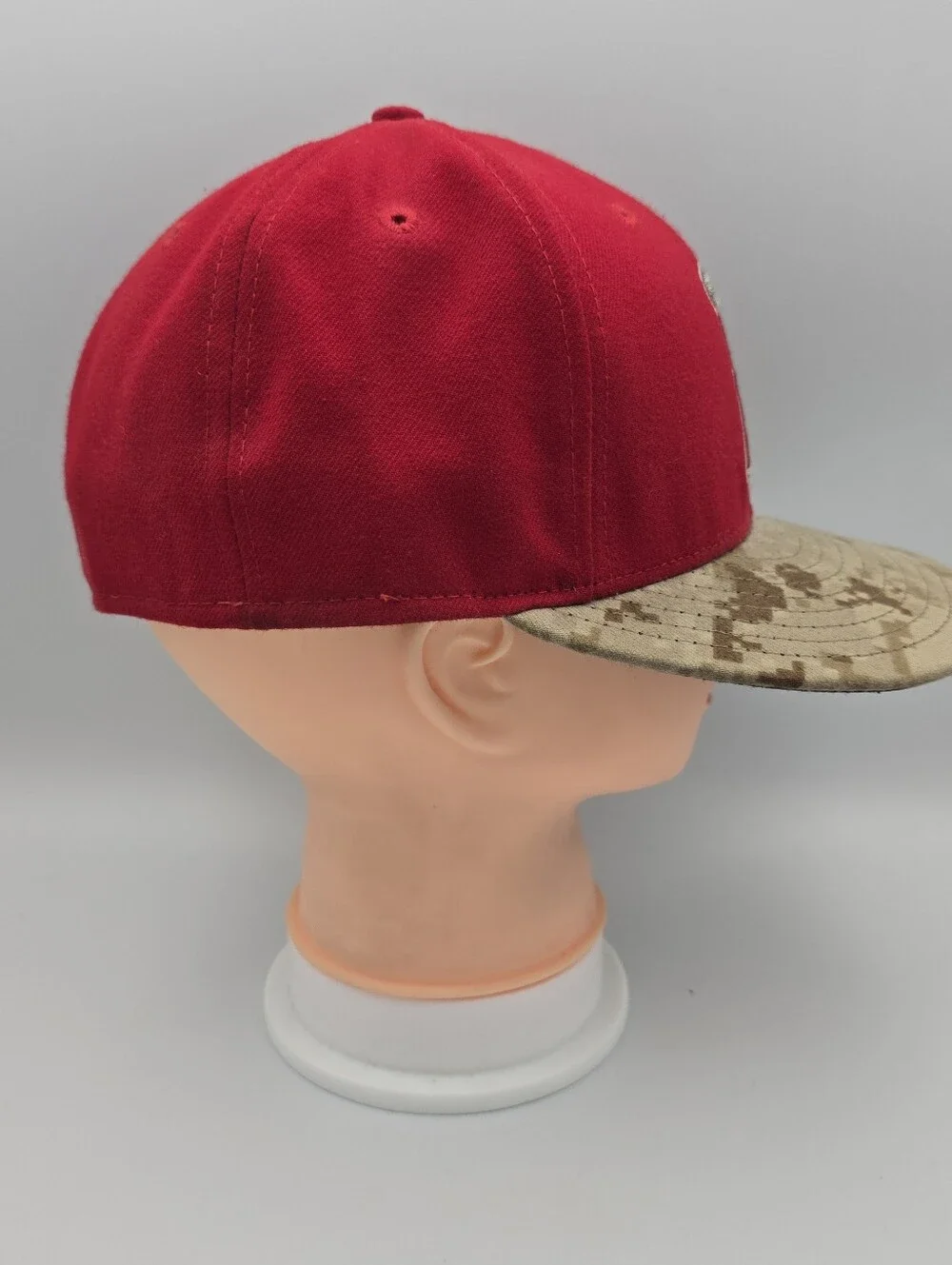 New Era 59Fifty Camo Bill Los Angeles Angels Fitted Hat Size 7 1/8